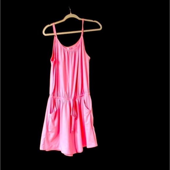 Zenana size L pink sleeveless romper - Picture 1 of 5